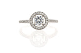 Charming Design Round Cut AAA CZ 925 Sterling Silver Affordable Wedding Engagement Bridal Ring